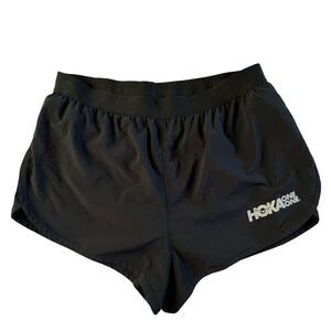 Hoka One One X Rabbit Black Lined Running Athletic Shorts Womens Medium